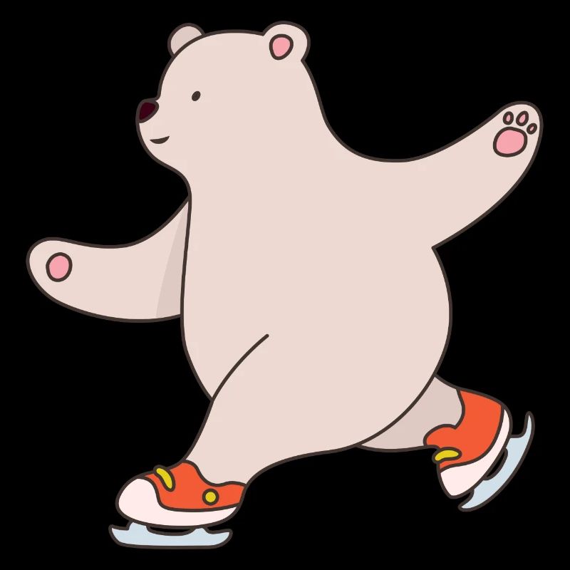 Teddy Witziger Spruch Eisbär Eiskunstlauf Polarbär