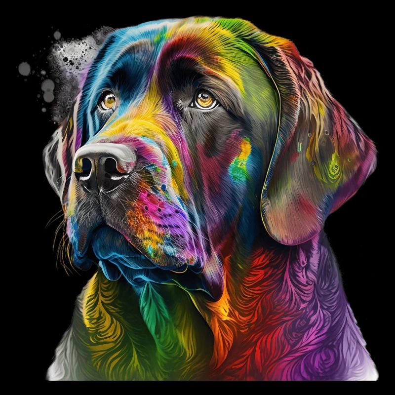 Chien coloré dans la conception d’art splash - pour tout le monde