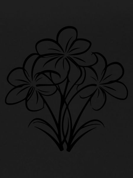 Hand-drawn flower