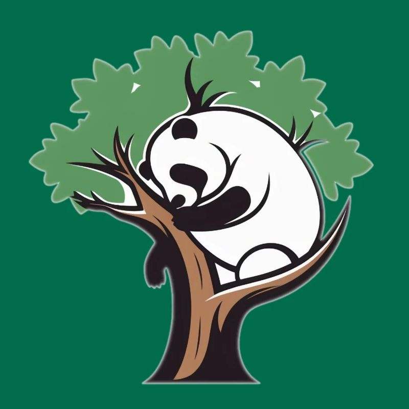 Panda in einem Baum