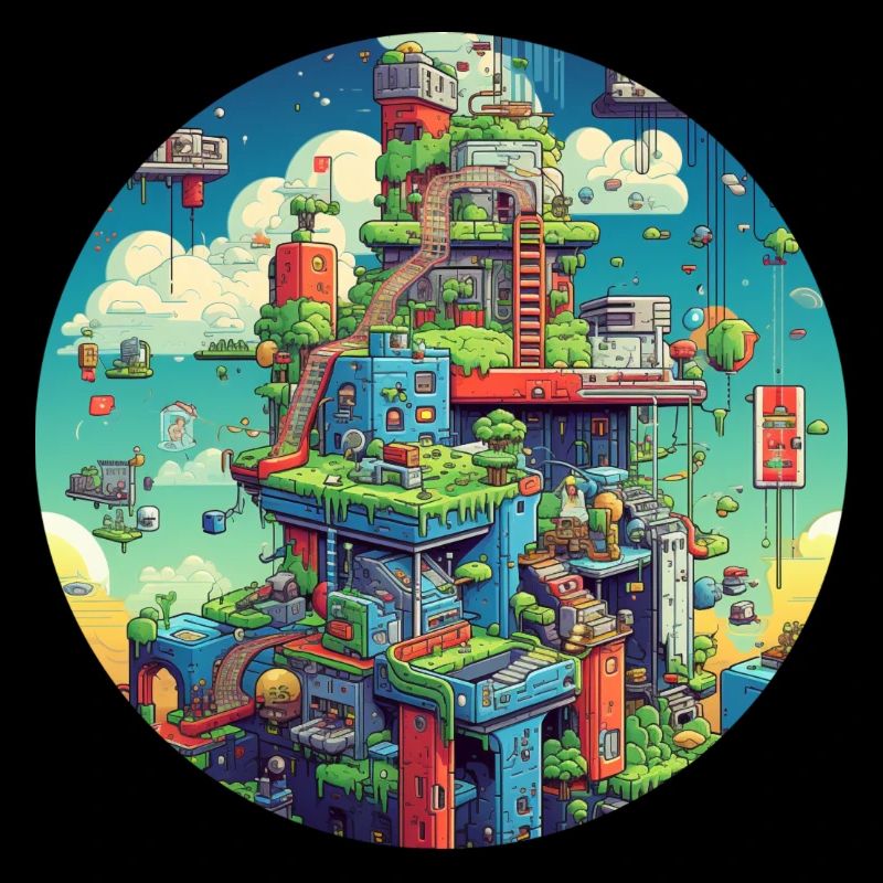Fun with pixel video games