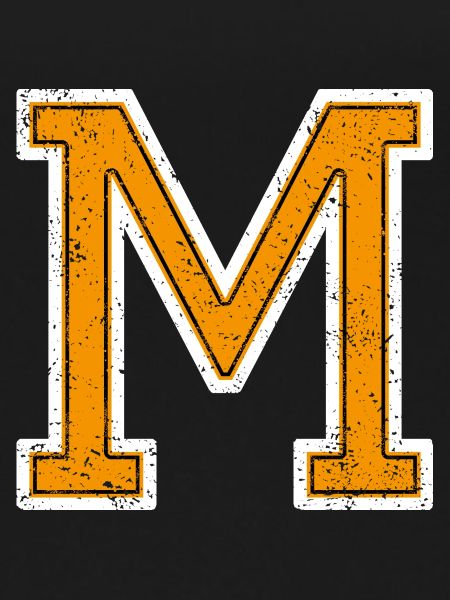 M - Letter / College Style