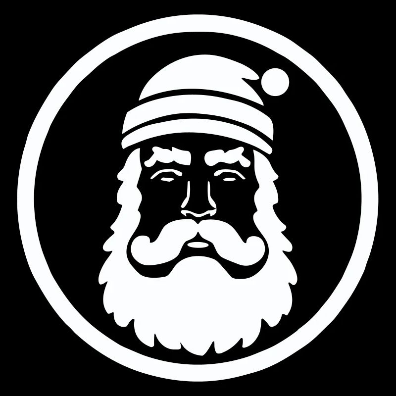 Festliches Weihnachtsmann-Bild
