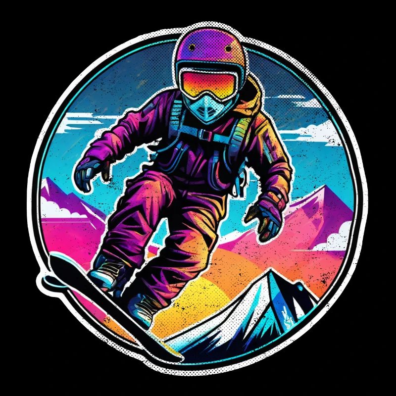 Snowboarding, snow and skiing