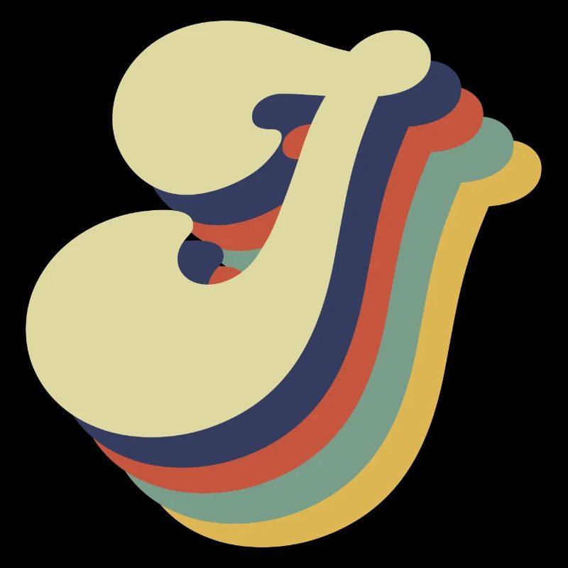 Lettre j rétro