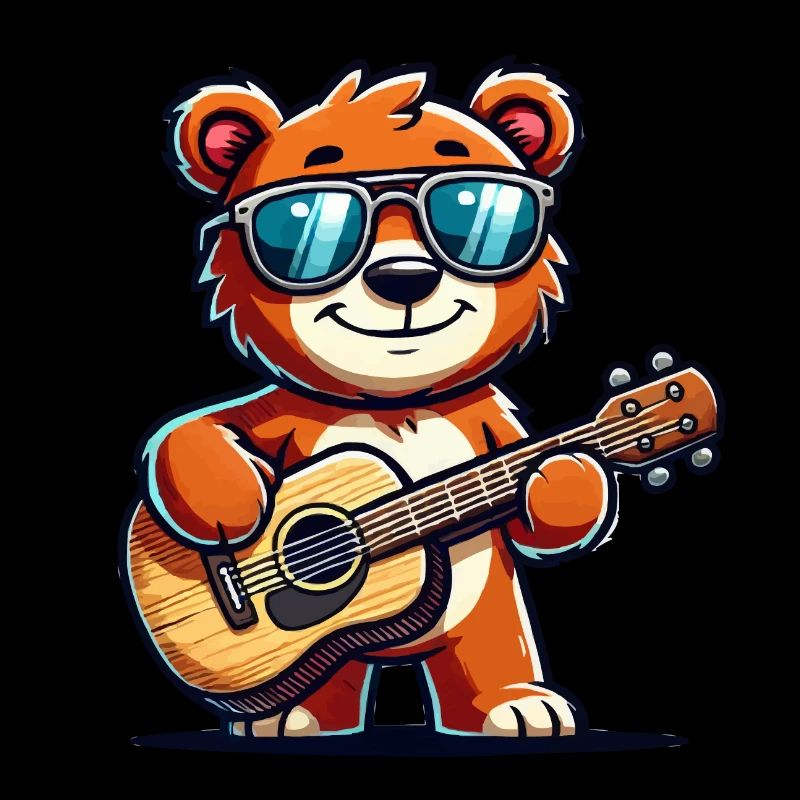 Ours Lunettes de Soleil Guitariste