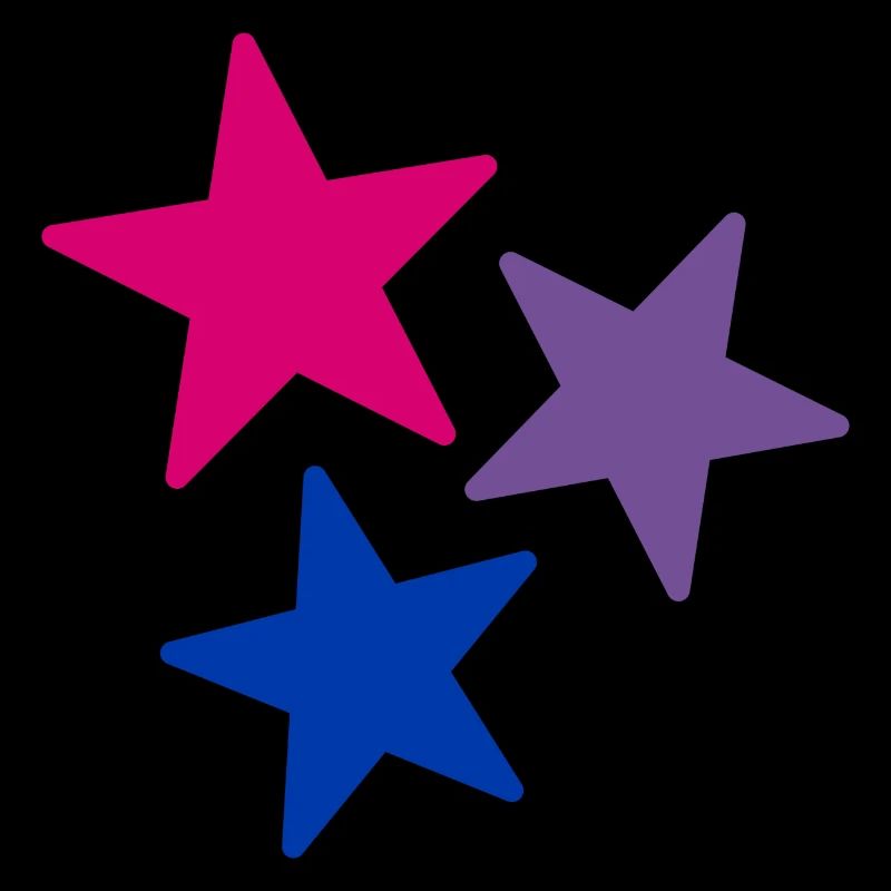 Stars Bi Flag Colors Subtle Pride