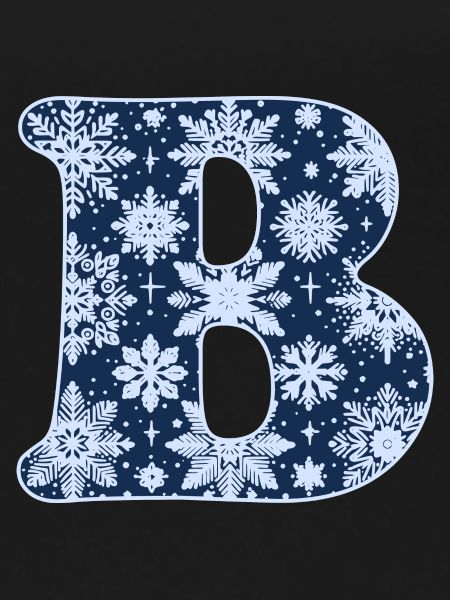 Letter B Snowflakes