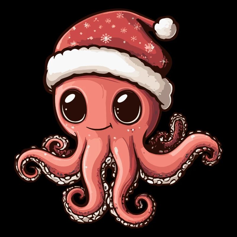 Bande dessinée de Noël Octopus