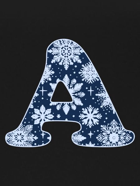 Letter A Snowflakes
