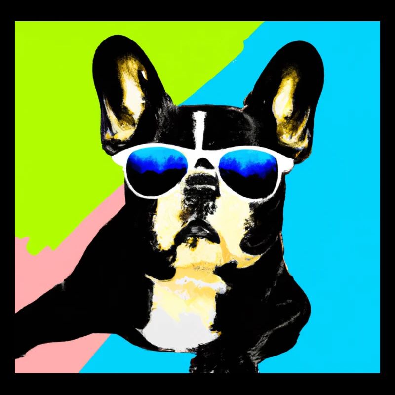 Chien cool avec des lunettes de soleil