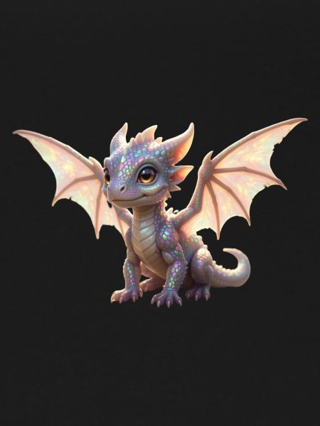 Iris Dragon: Iridescent Winged Dragon