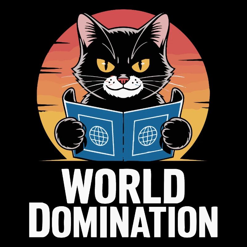 Domination mondiale – un chat avec de grands projets