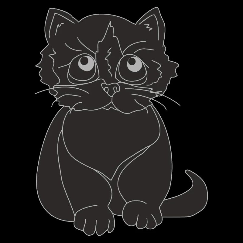 Beautiful black kitten