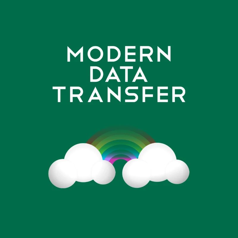 Modern Data Transfer Clouds Computer Scientist Gift