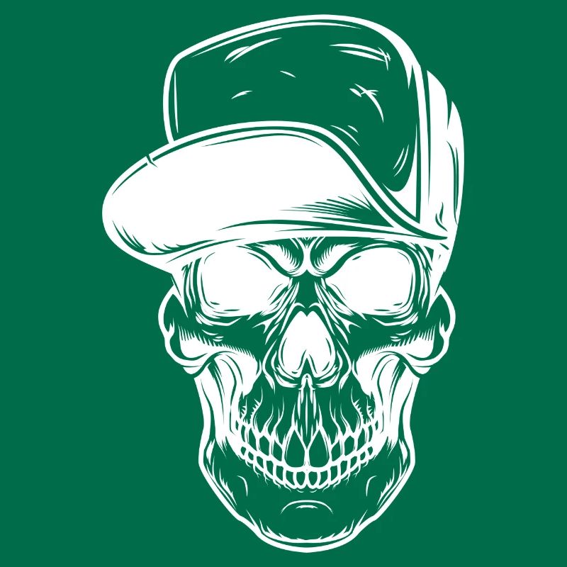 Graffiti Skull with Baseball Cap