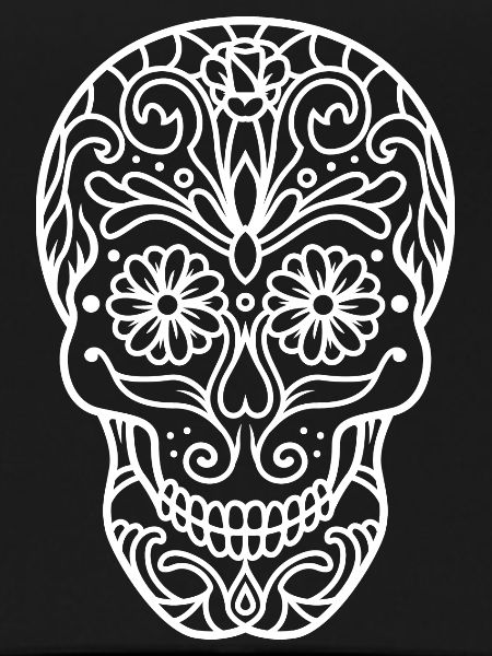 Crâne en Mandala