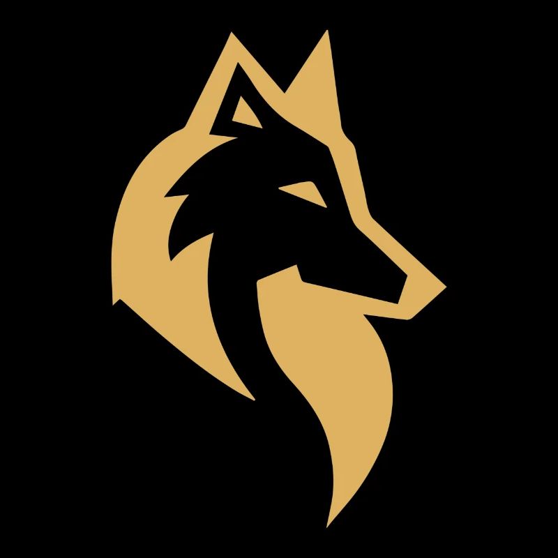 Silhouette de loup recolor