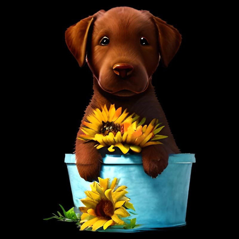 Chiot Labrador Retriever Labrador propriétaire