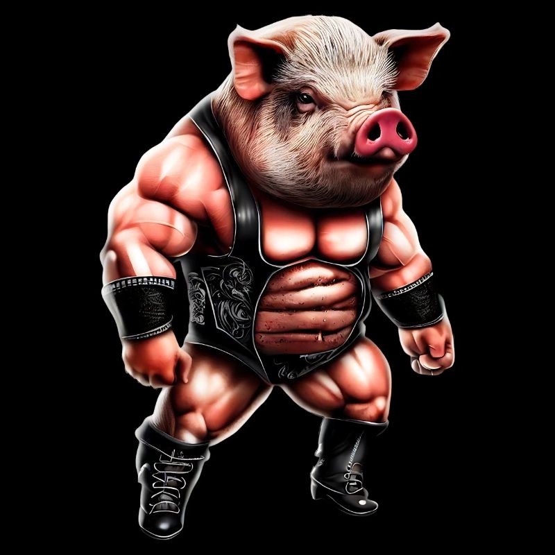 Wrestler Pig