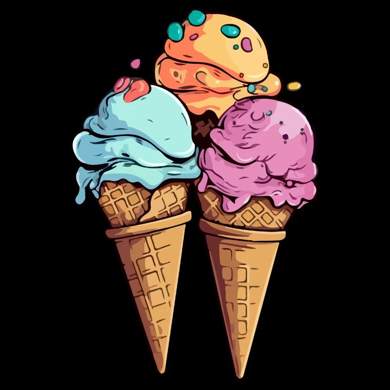 Cherry pistachio melon ice cream
