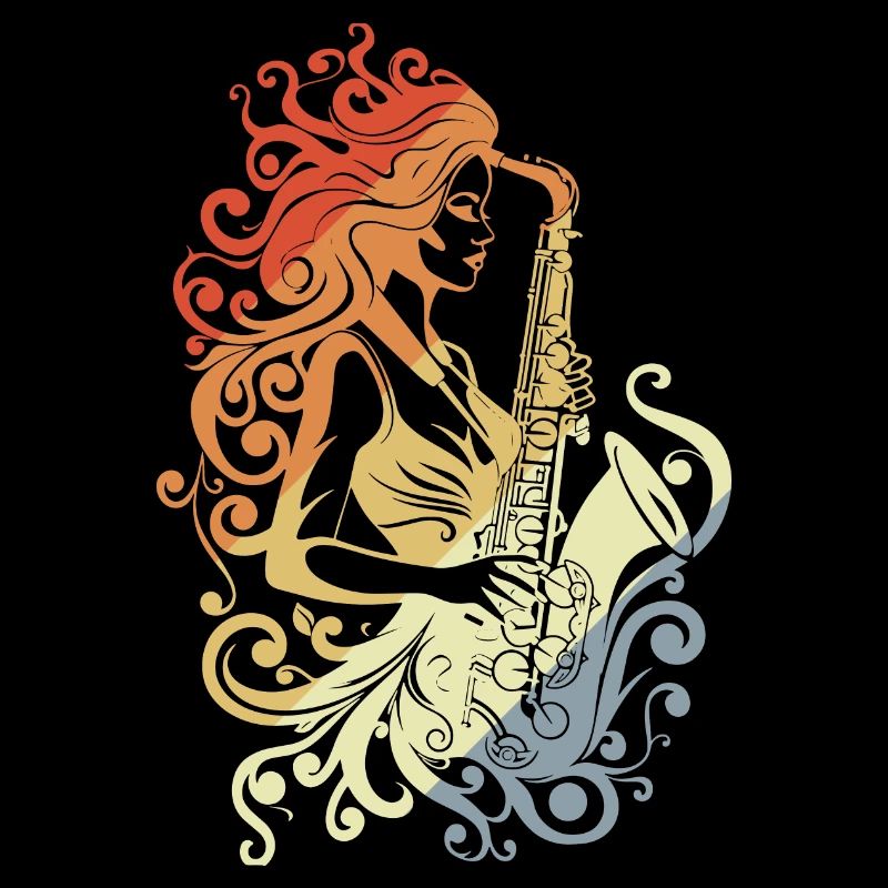 Vintage Saxophone Player