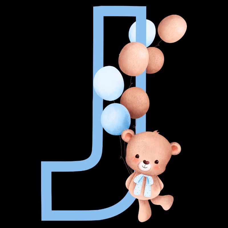 Blue Bear J Letter