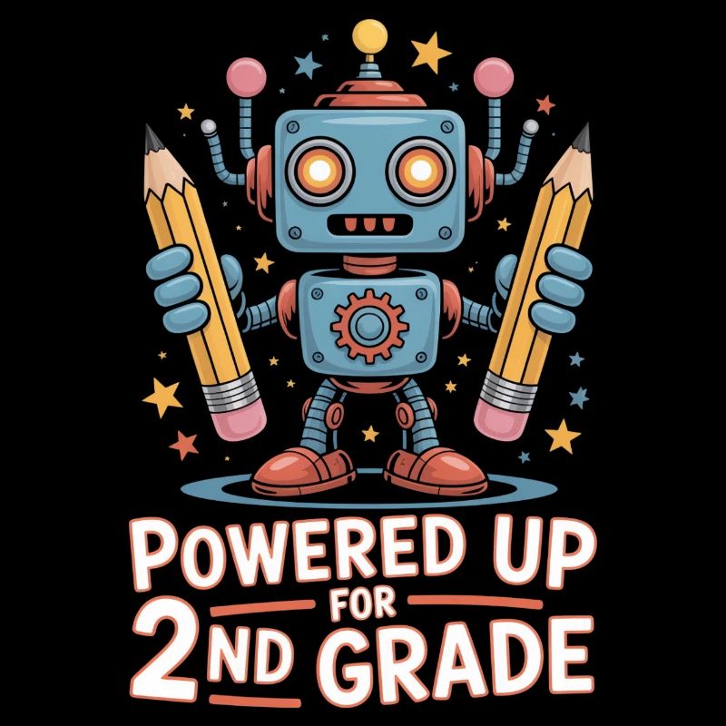 Powered Up For 2nd Grade School Start Robot