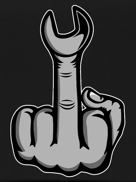 Middle Finger Stinker Finger Wrench