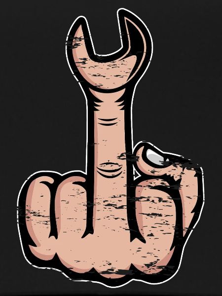 Middle Finger Stinky Finger Wrench