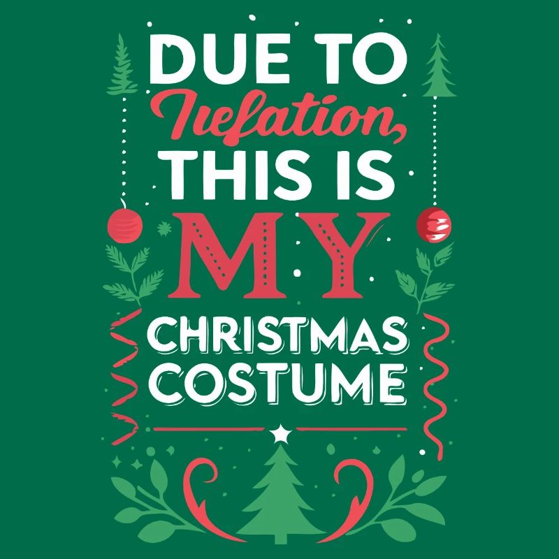 Inflation-Weihnachtskostüm