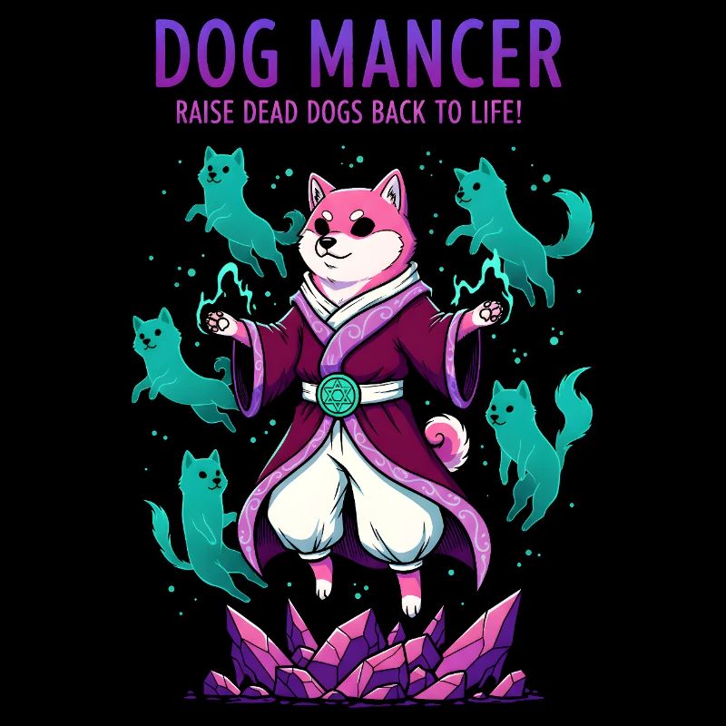 Hundemancer Hundezauberer zieht Geisthunde groß