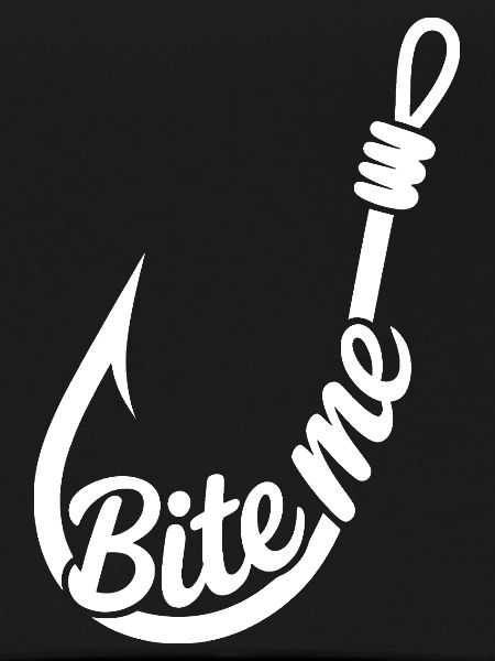 BiteMe Hooked Fishing Graphic
