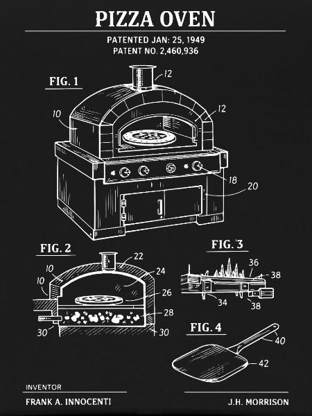 Pizza Oven Patent Blueprint