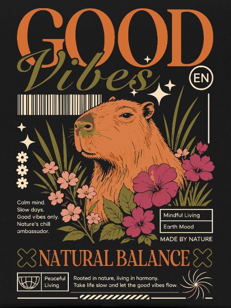 Vibes Capybara Design
