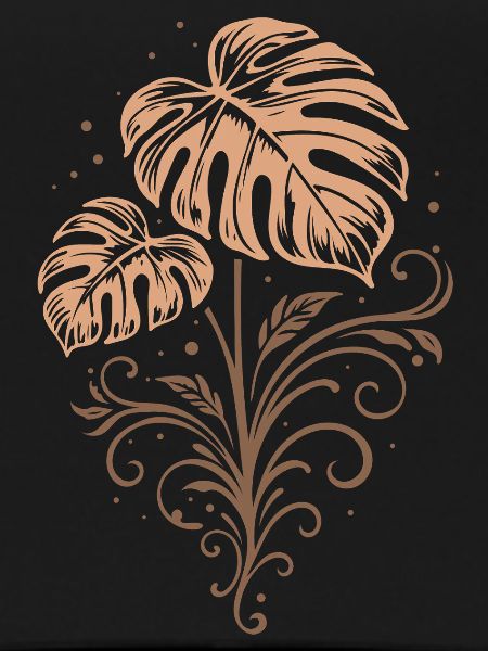 Monstera – Botanical Boho Nature Motif