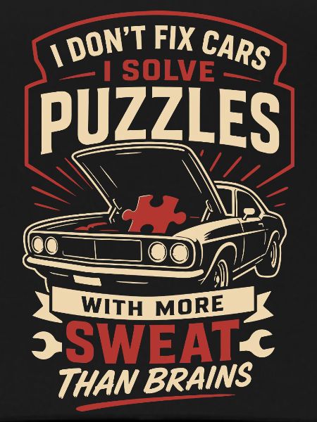 I Solve Puzzles Car Mechanic