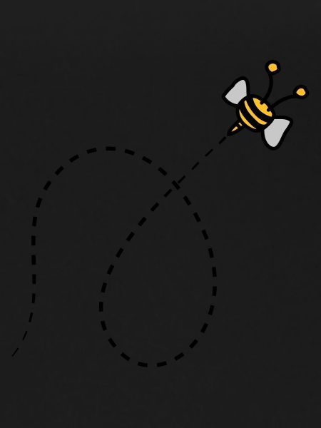 Dashed line bee
