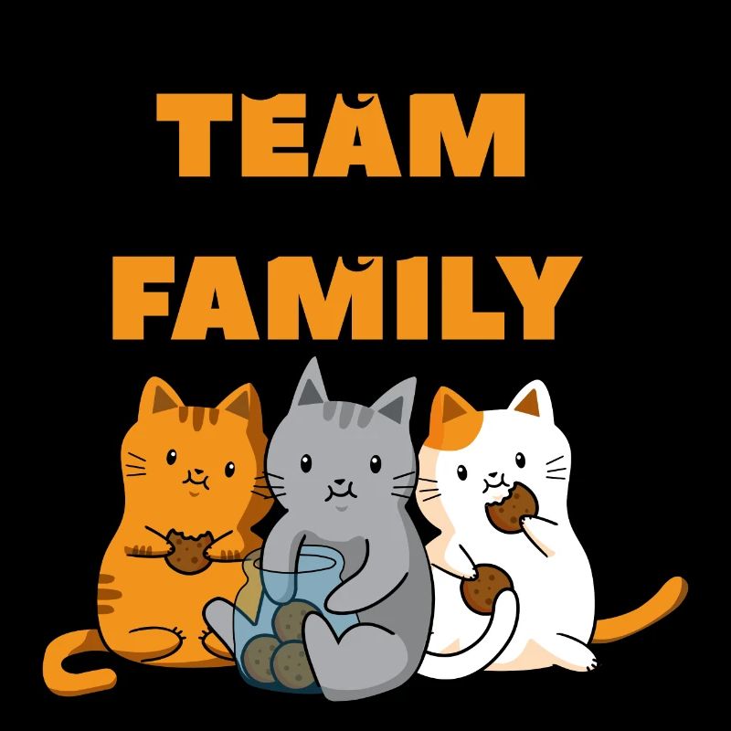 équipe famille chat biscuits chien sport mère gâteau