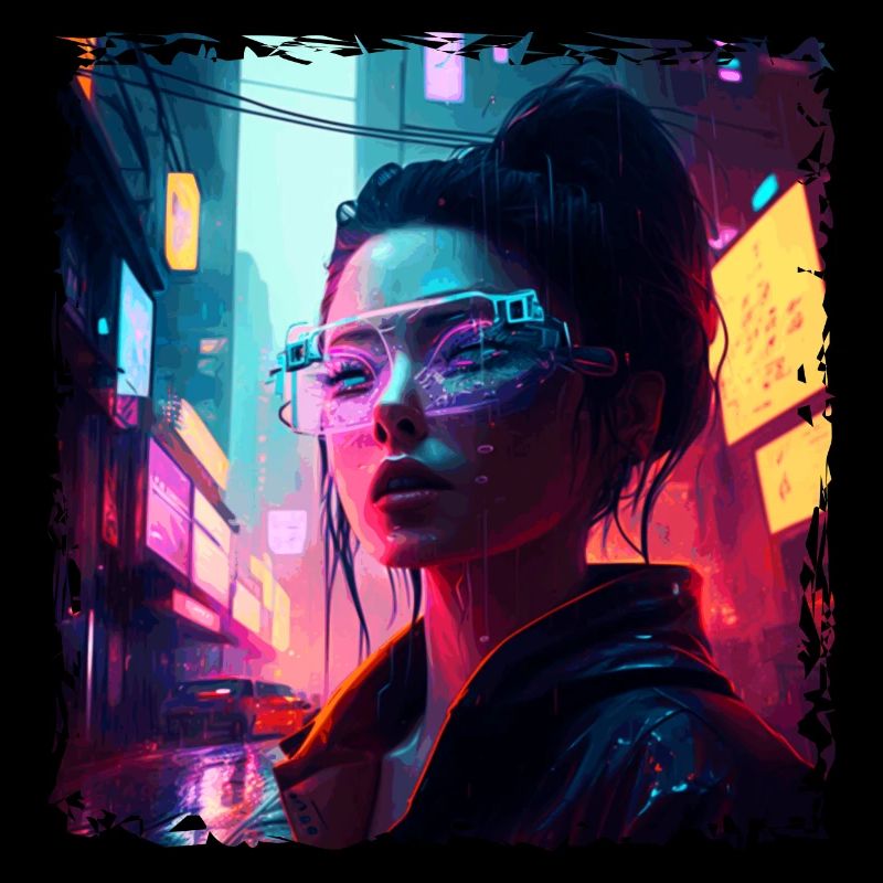 Hacker punk dans le cyberespace high-tech