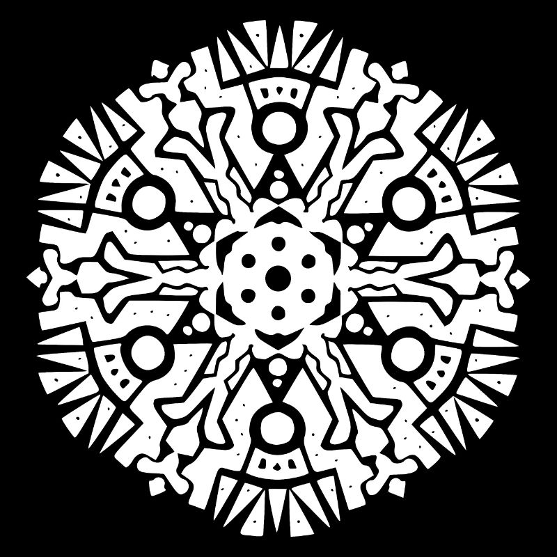 Modèle Mandala Maya