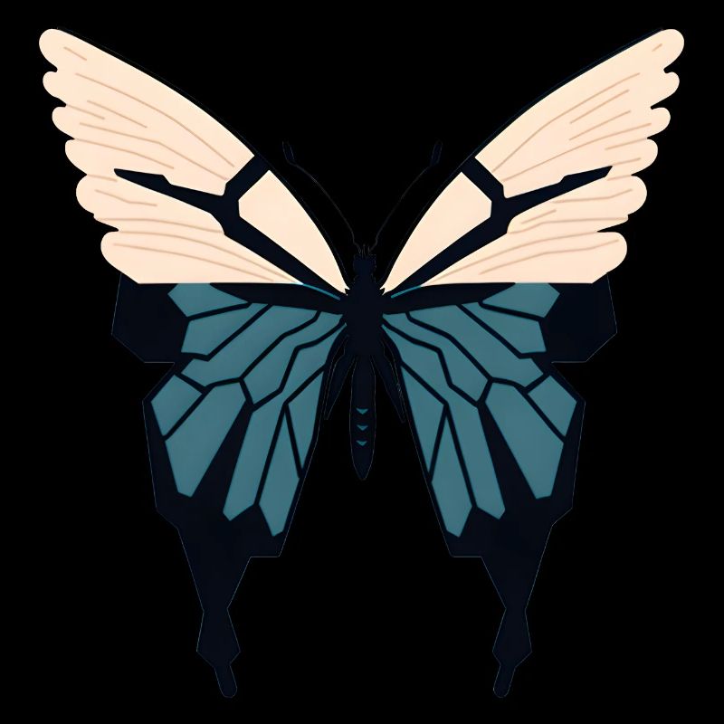 Papillon minimaliste Simple Papillon Minimaliste