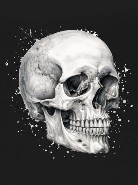 Pencil skull