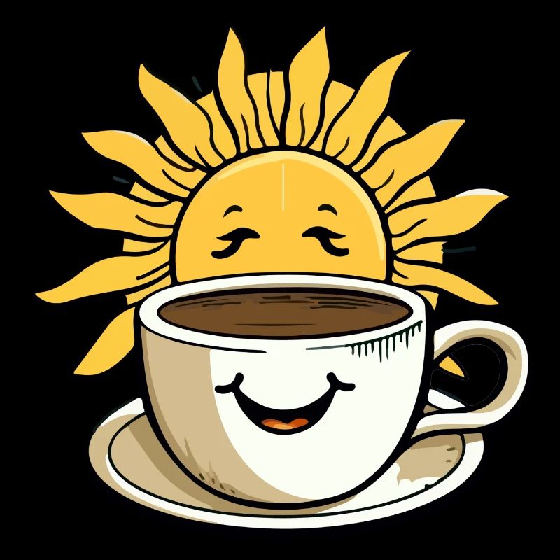 Morgensonne und Kaffee