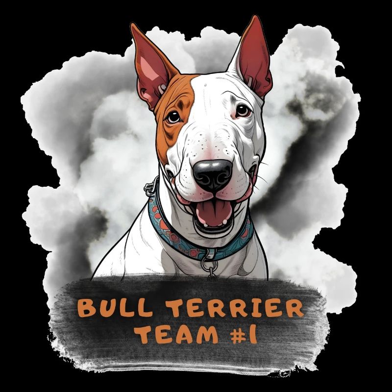 Bullterrier Team Nummer 1 Champion Sieger Anführer