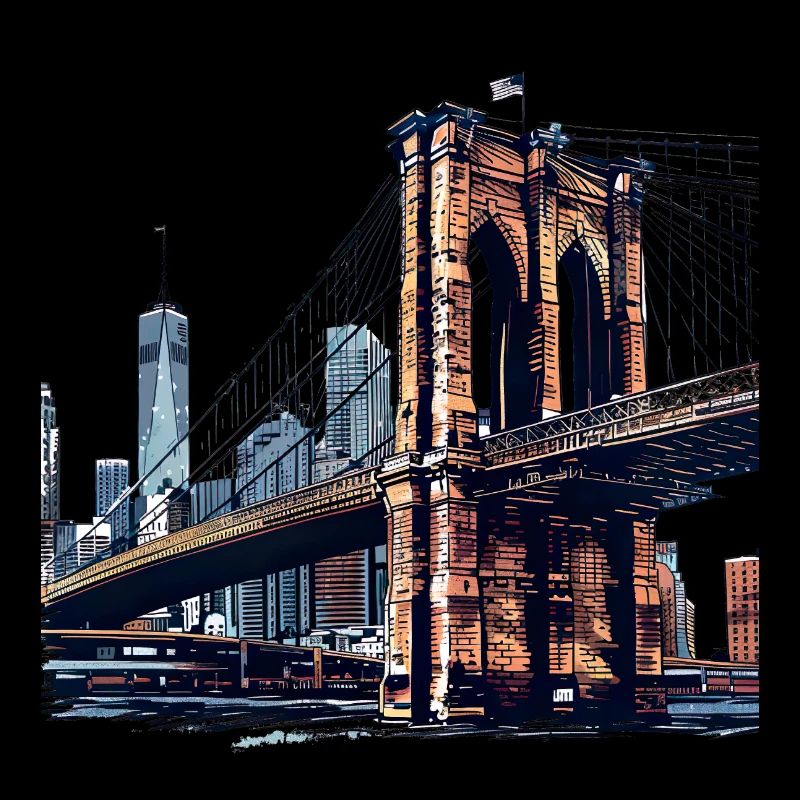 Die Brooklyn Bridge, ein Wahrzeichen New Yorks