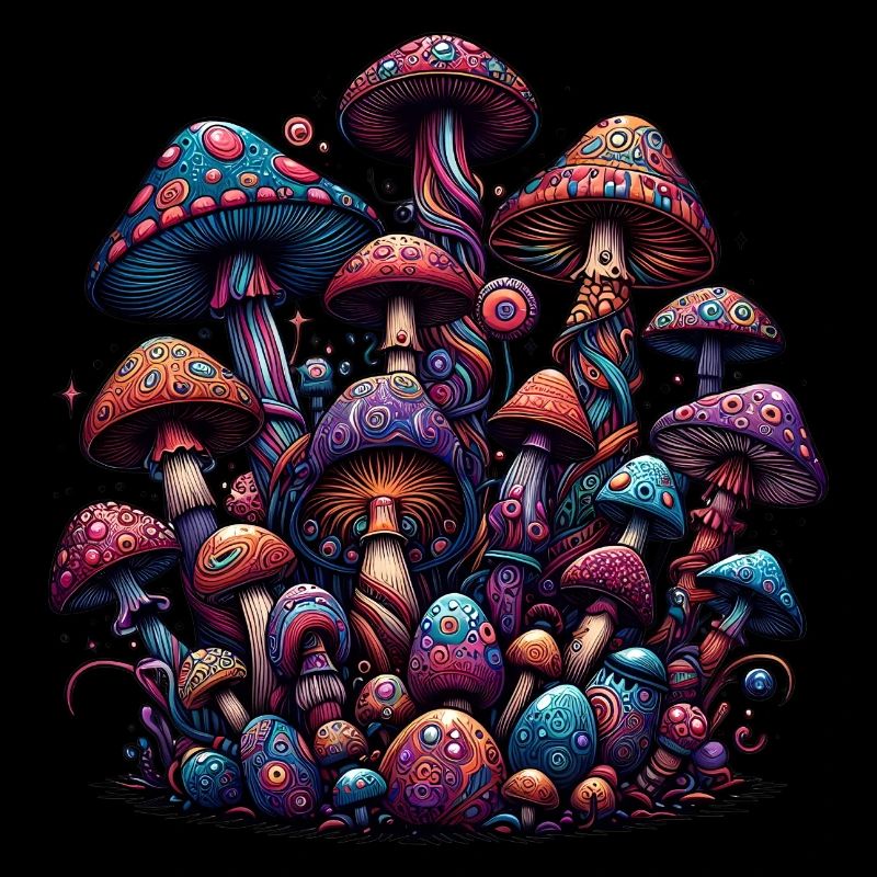 Magie des champignons psychédéliques