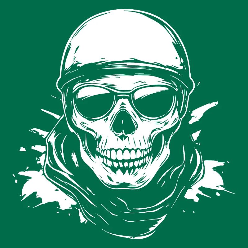 Biker Skull Motorcycle Gift