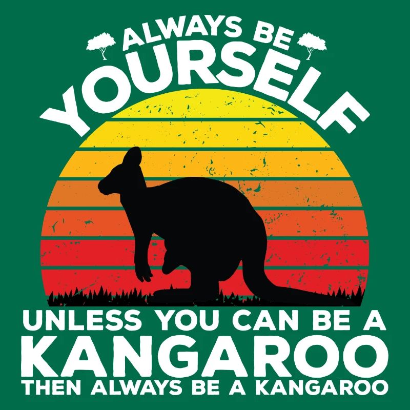 Sei ein Känguru