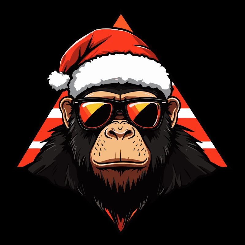 Singe Noël Cool